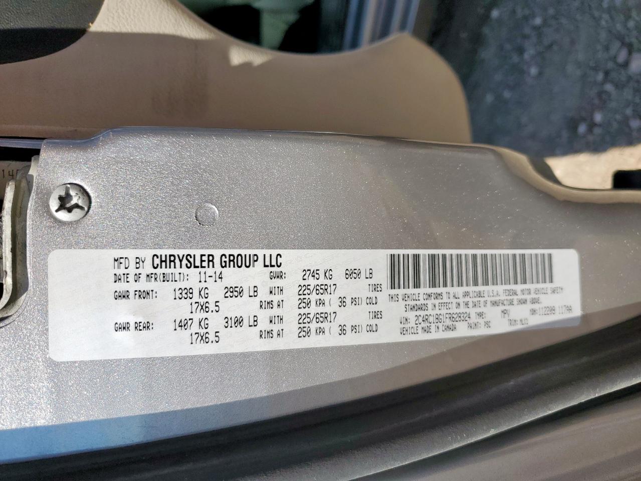 Chrysler Minivan Touring Image 8