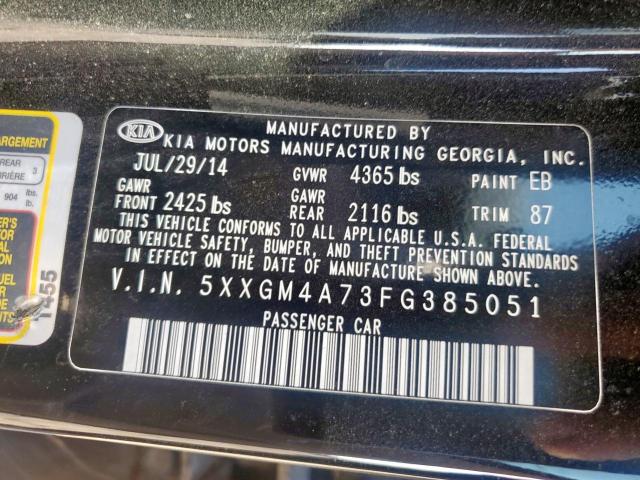 Kia Optima Lx Image 4