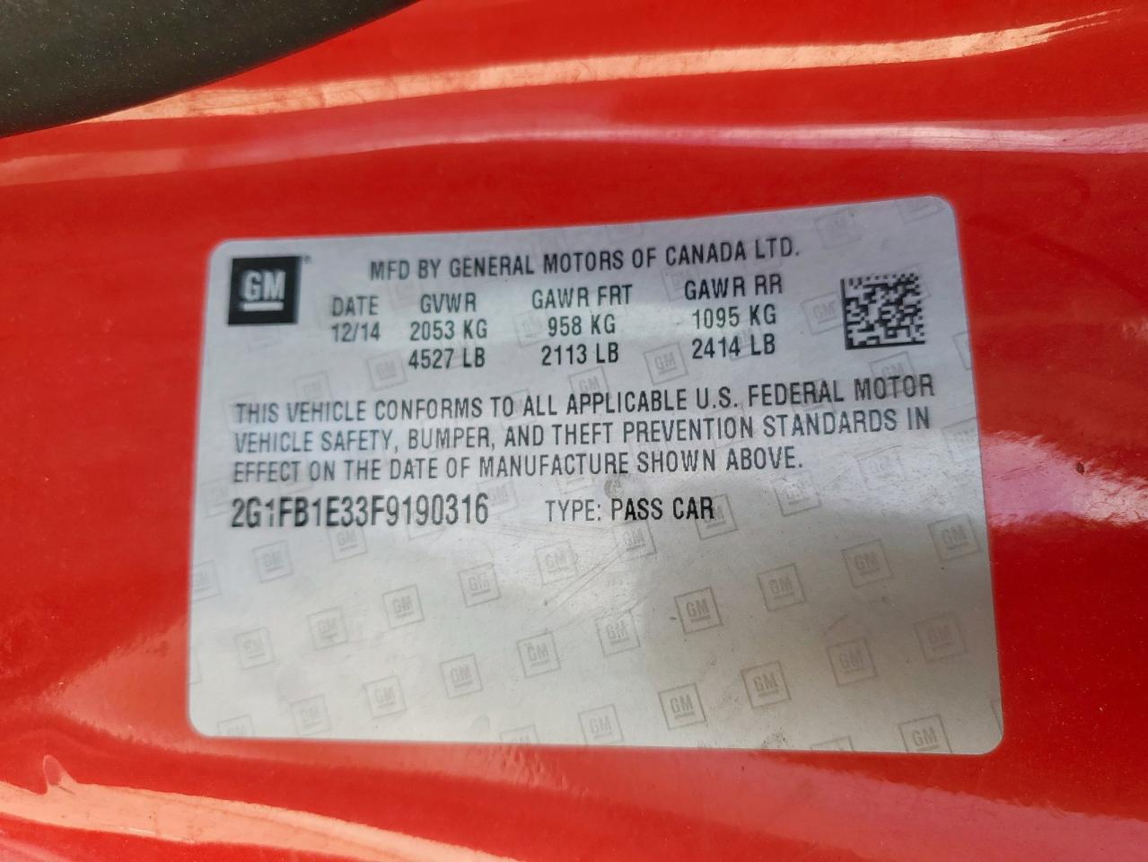 Chevrolet Camaro Ls Image 11