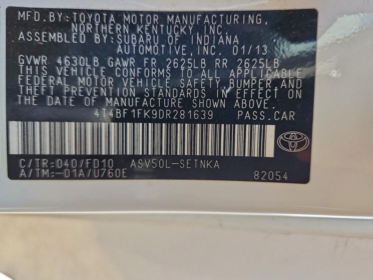 Toyota Camry L Image 8