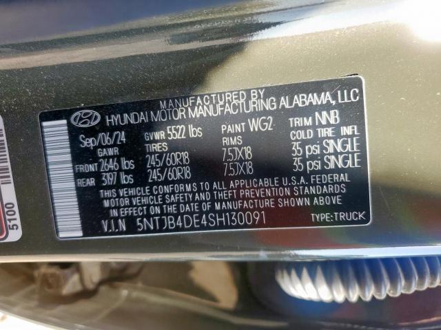 Hyundai SANTA CRUZ Sel Image 5