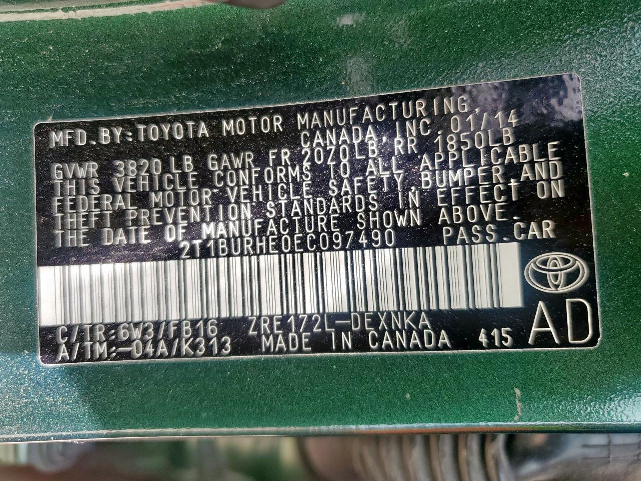 Toyota Corolla L Image 13