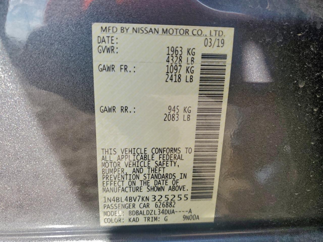 Nissan Altima S Image 10